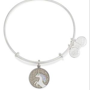 Alex and Ani silver unicorn charm bracelet’